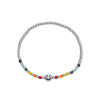 VOYAGE彩虹笑脸串珠手链女款轻奢小众精致气质手串高级感手环女生
