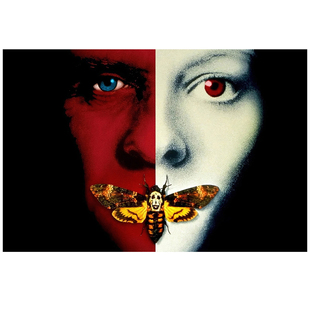 沉默的羔羊 The Silence of the Lambs 电影海报装饰挂画自粘壁纸