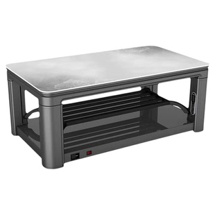 瑞奇电暖桌家用客厅长方形升降取暖茶几烤火桌取暖器C4-140/150