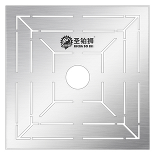 地漏尺模具不锈钢多功能瓦工贴地瓷砖工具大全新款回字形花异型尺