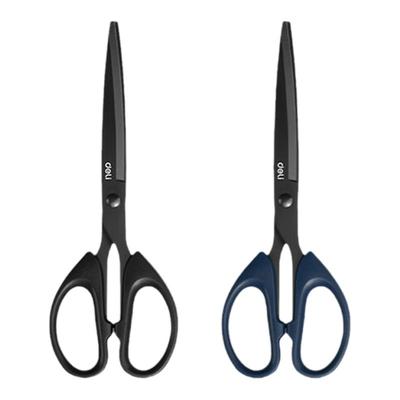 黑刃剪刀不锈钢剪子安全不粘胶