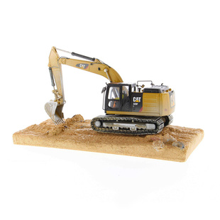 卡特彼勒CAT 1:50 320F挖掘机合金工程车仿真运输车钩机风化模型