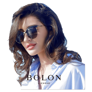 暴龙太阳镜女款时尚复古猫眼防紫外线偏光墨镜圆脸个性BL6029