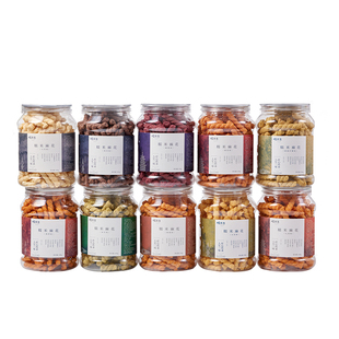 杨先生手工糯米杂粮小麻花罐装杭州特产225g*3罐BD