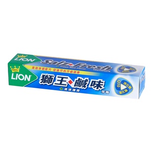 香港澳门购LION狮王咸味牙膏健齿洁白清新薄荷160gQ10氟化钠净化