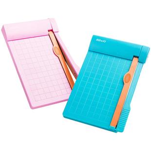 可得优迷你裁照片神器名片切相片裁纸机随身便携切纸刀切纸机小型轻便易携带1寸6寸照片裁切A5手动割纸机裁纸