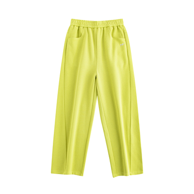 riverstone plus  纯色弯刀休闲运动卫裤女宽松阔腿休闲拖地长裤