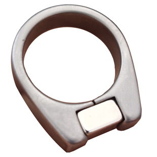 新款弓道无极弹弓钛合金强磁戒指指环吸钢珠快速上弹高强磁力道具