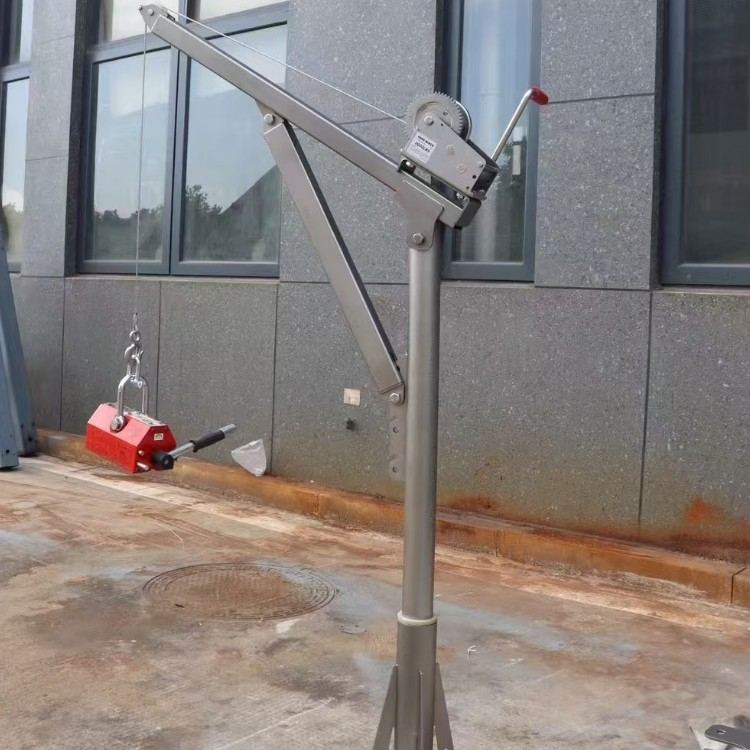 防腐蚀吊机手摇起重吊机不锈钢吊机支架304手摇绞车自锁手摇吊机