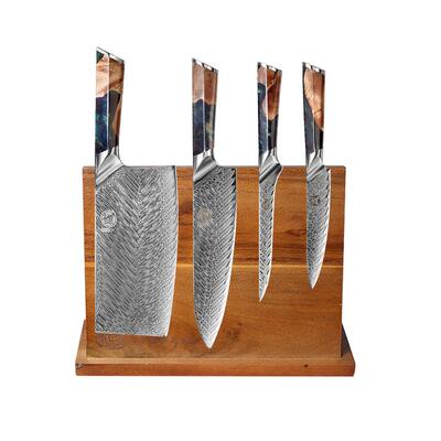 三本盛大马士革套装送礼切片刀