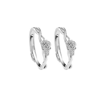 玫瑰花/闺蜜/纯银戒指