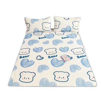 2026新款夏天乳胶冰丝凉席可机洗三件套床笠宿舍席子学生婴儿可用