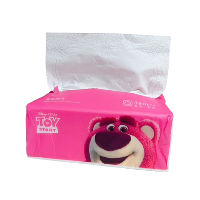 草莓熊四层加厚抽纸擦手纸抽纸