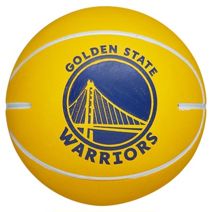 Wilson威尔胜NBA球队队徽勇士橡胶弹力球迷你小篮球收藏礼物玩具