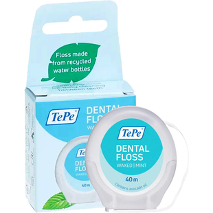 现货｜瑞典TePe膨胀牙线卷40米 便携盒装薄荷味剔牙清洁力强顺滑