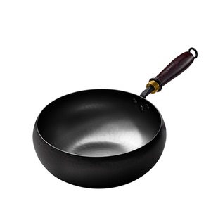 正宗章丘古法大肚锅家用手工锻打铁锅官方旗舰店正品无涂层不粘锅