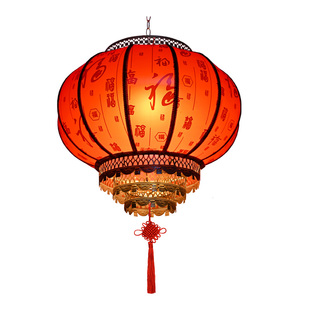 电池款羊皮红灯笼2026新款免插电户外大门口新年乔迁阳台福字宫灯