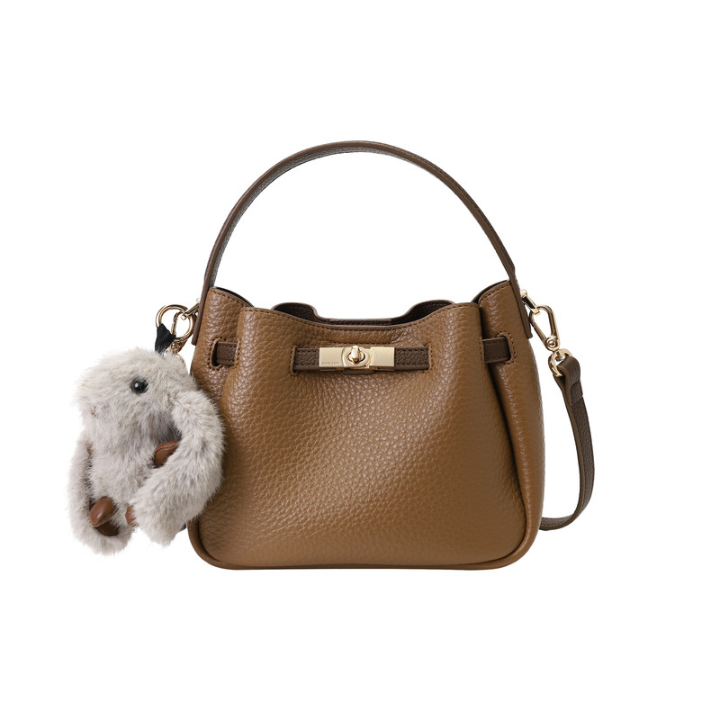 南风Chio2nd 松栗画报托特包包女通勤复古荔枝纹手提包单肩斜挎包