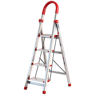 不锈钢梯子家用折叠梯人字梯铝合金梯子扶梯伸缩爬梯四五六步楼梯