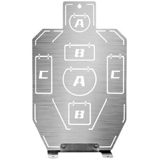 不锈钢靶比赛竞技训练靶练习战术射击站立式标靶软弹玩具枪专用靶