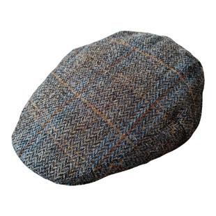 哈里斯粗花呢鸭舌帽HarrisTweed潮男女平顶前进帽子春夏复古百搭