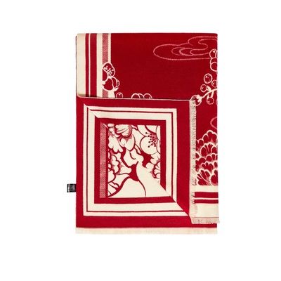 故宫淘宝喜上梅梢故宫红披肩