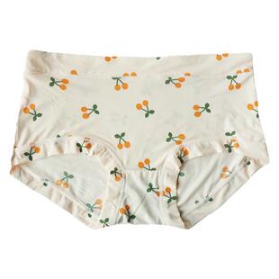 夏季冰丝超软手感女内裤中腰包臀 可爱卡通印花丝滑不变形速干