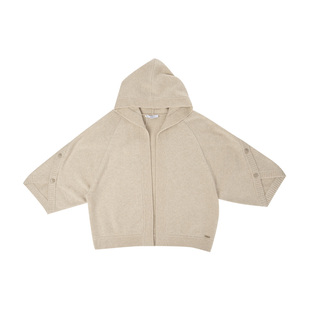 MaxMara麦丝玛拉女士宽松连帽落肩开衫羊绒衫女秋冬2026年新品