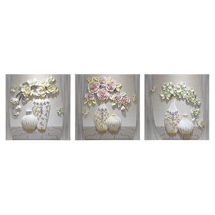 轻奢高级感客厅沙发背景墙装饰画3D立体浮雕壁画简约挂画平安富贵