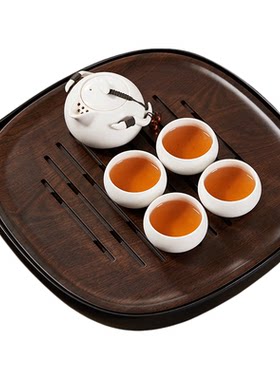 茶盘2026新款简约家用小型功夫茶具储水干泡茶台实木高级办公茶几