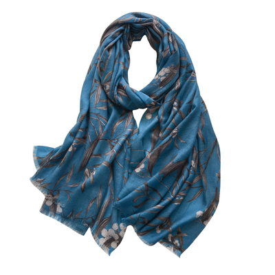 秋冬新款春花高端文艺轻薄围巾