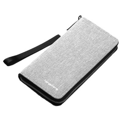 恒胜男式帆布大容量手包