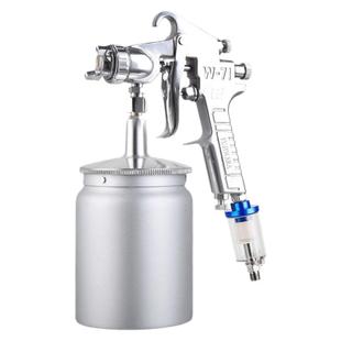藤原w71气动喷漆枪高雾化乳胶漆涂料上壶k3油漆喷壶F75下壶喷枪