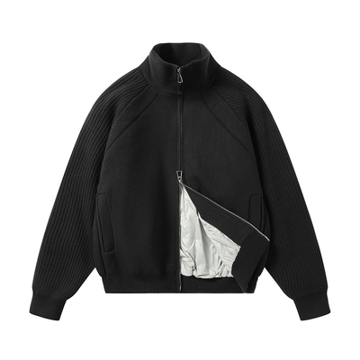 【品牌折扣】BEAMS 针织羽绒服秋冬季男女日系立领毛衣外套宽松潮