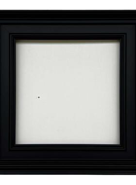 简约黑色框油画外框大理石画框定制实木美式相框镜框素描水彩订制