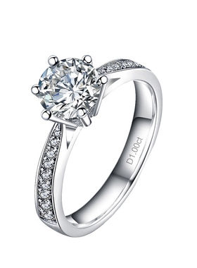 银镀金进口六爪戒指星光皇后