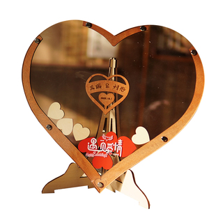 定制木制婚礼签名框宾客留言簿测结婚布置用品签到台结婚用品婚庆