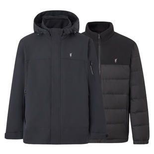 【一衣三穿】POLOWALK男式羽绒服2025冬季新品90鸭绒保暖休闲外套