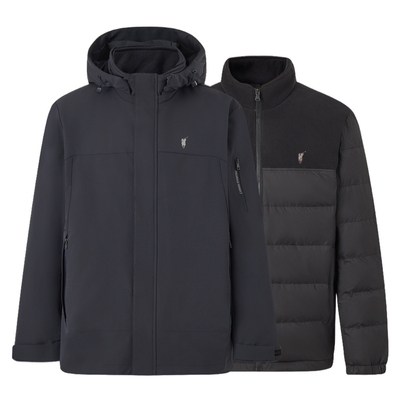 POLOWALK羽绒服秋冬一衣三穿外套