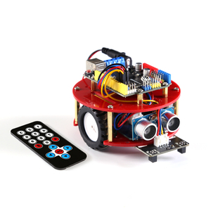 for arduino小车智能避障循线遥控MiniQ免焊米思齐DIY组装创客套