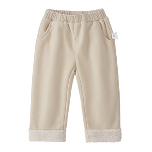 [抑菌锁温]女童秋冬裤子宝宝加厚直筒长裤小童新款春装儿童休闲裤