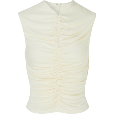 ANNA QUAN 夏季女缩褶弹力面料上衣