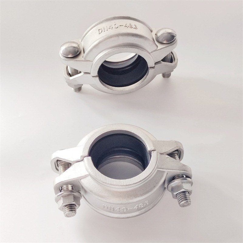 不锈钢拷贝林卡箍 304抱箍 316沟槽式消防水处理管道接头管卡批发