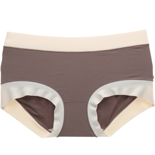 无痕内裤女高腰提臀收腹裸感舒适简约单条装亲肤柔软女士三角裤