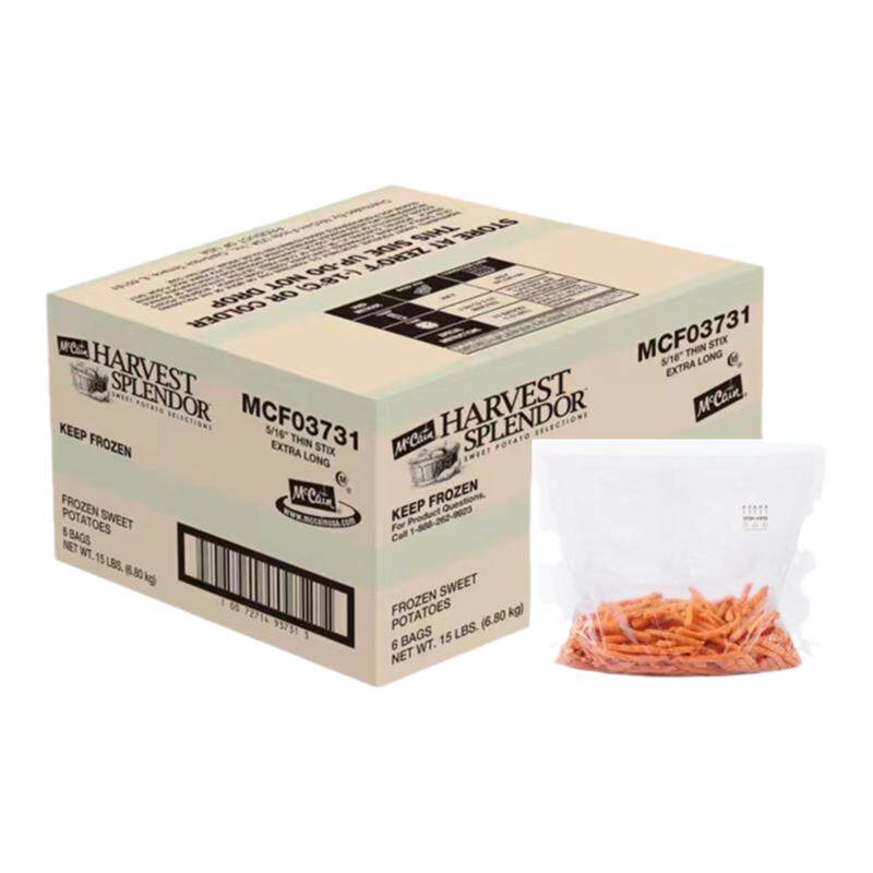麦肯红薯条直薯1.13Kg/细薯条冷冻薯条 快餐休闲美食小吃整箱包邮