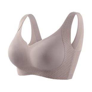 婷美小胸聚拢无痕内衣女防下垂收副乳美背运动无钢圈粉底液文胸罩
