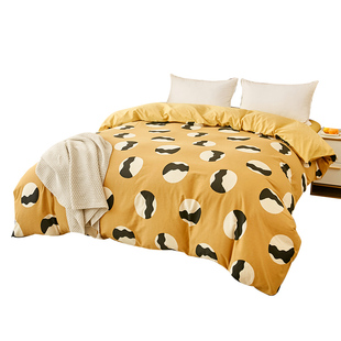 秋冬磨毛被套被罩单件150cm180x200x210*230全棉纯棉三四件套定做