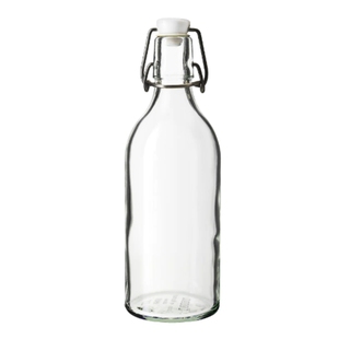 宜家密封瓶 考肯附塞瓶子透明玻璃水瓶酒瓶葡萄酒密封瓶带塞子