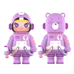 POPMART泡泡玛特MOLLY熊猫400加菲猫小女警米奇泰迪熊摆件潮手办