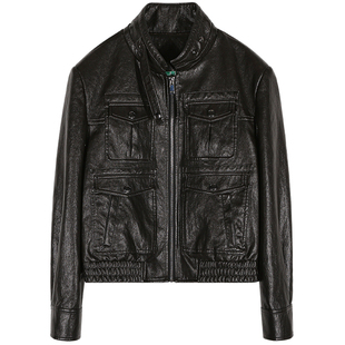 落落狷介短款皮衣外套女小个子2025新款设计感PU皮外套机车服秋冬